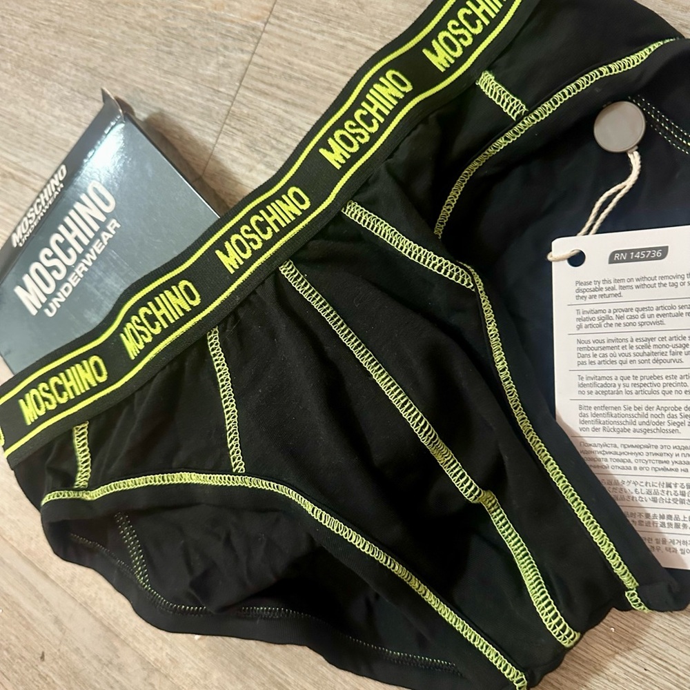 Moschino Black and Yellow Underwear